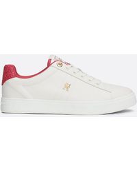 Tommy Hilfiger - Leather Th Monogram Trainers - Lyst