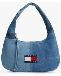 Tommy Hilfiger - Patchwork Denim Shoulder Bag - Lyst