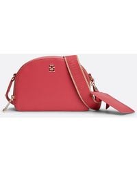 Tommy Hilfiger - Th Monogram Half Moon Crossover Bag - Lyst