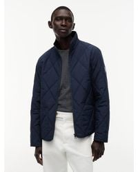 Tommy Hilfiger - Diamond Quilted Zip-Thru Jacket - Lyst