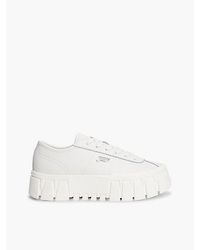 Tommy Hilfiger - Tommy Jeans Logo Platform Trainers With Leather - Lyst