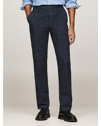 Tommy Hilfiger - Denton Prince Of Wales Check Garment Dyed Chinos - Lyst