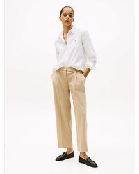 Tommy Hilfiger - Cropped Broek Met Tapered Fit - Lyst