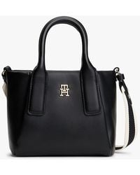 Tommy Hilfiger - Essential Metallic Logo Crossbody Tote Bag - Lyst
