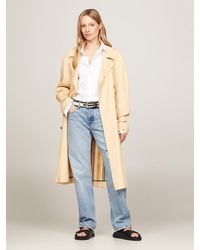 Tommy Hilfiger - Double Breasted Relaxed Trench Coat - Lyst