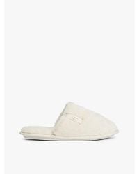 Tommy Hilfiger - Pantoffel Van Imitatiebont Met Th-Monogram - Lyst