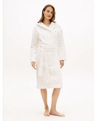 Tommy Hilfiger - Essential Wafelgebreide Badjas - Lyst