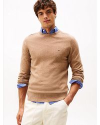 Tommy Hilfiger - Trui Van Zuivere Lamswol Met Ronde Hals - Lyst
