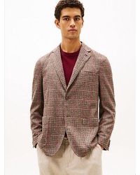 Tommy Hilfiger - Regular Fit Blazer Met Pied-De-Poule - Lyst