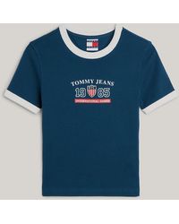 Tommy Hilfiger - T-shirt Tommy Jeans International Games à bords contrastés - Lyst