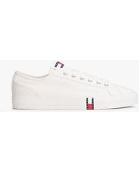 Tommy Hilfiger - Archive Flag Stripe Canvas Trainers - Lyst