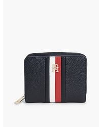 Tommy Hilfiger - Hilfiger Icon Global Stripe Zip Around Wallet - Lyst