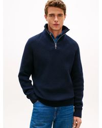 Tommy Hilfiger - Fisherman Rib-knit Relaxed Jumper With Wool - Lyst