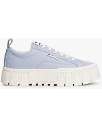 Tommy Hilfiger - Logo Tab Platform Cleat Trainers - Lyst
