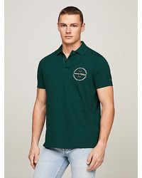Tommy Hilfiger - Regular Fit Poloshirt mit rundem Logo - Lyst