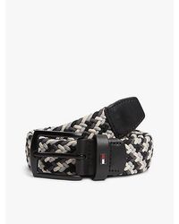 Tommy Hilfiger - Denton Gevlochten Elastische Riem - Lyst