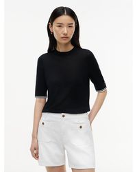 Tommy Hilfiger - Tipped Short Sleeve Jumper With Silk - Lyst