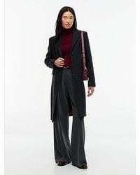 Tommy Hilfiger - Manteco Wool Blend Slim Single Breasted Coat - Lyst