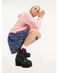 Tommy Hilfiger Mini-rok Met Bloemenprint - Blauw