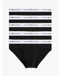 Tommy Hilfiger - Set Van 5 Slips Met Signature-Logotailleband - Lyst