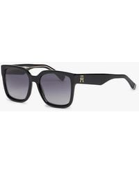 Tommy Hilfiger - Th Monogram Polarised Square Sunglasses - Lyst