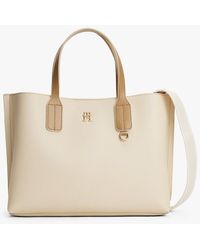 Tommy Hilfiger - Th Monogram Plaque Tote Bag - Lyst