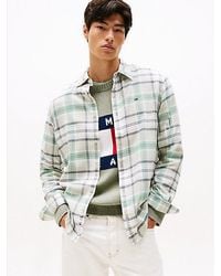 Tommy Hilfiger - Regular Fit Overhemd Van Geruit Flanel - Lyst
