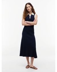 Tommy Hilfiger - Cable Knit Relaxed A-Line Midi Skirt - Lyst