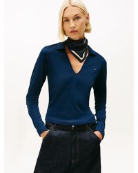 Tommy Hilfiger - Slim Fit Long Sleeve Polo Shirt - Lyst