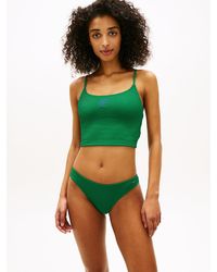 Tommy Hilfiger - Crinkle Texture Extra Slim Tankini Top - Lyst