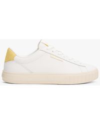 Tommy Hilfiger - Baskets En Cuir À Quartiers Contrastés - Lyst