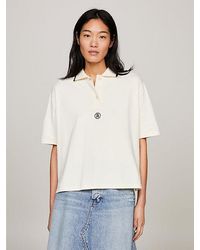 Tommy Hilfiger - Varsity Relaxed Polo Met Th-monogram - Lyst