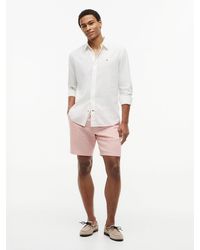 Tommy Hilfiger - Dover Linen Blend Regular Fit Chino Shorts - Lyst