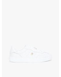 Tommy Hilfiger - Leder-Sneaker Mit Metallic Und Th-Monogramm - Lyst