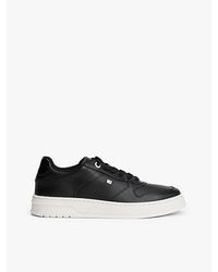 Tommy Hilfiger - Leder-Sneaker Mit Cupsole - Lyst
