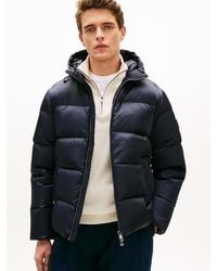 Tommy Hilfiger - Th Crest Print Down Puffer Jacket - Lyst