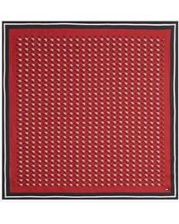 Tommy Hilfiger - Smart Casual Silk Blend Print Square Scarf - Lyst