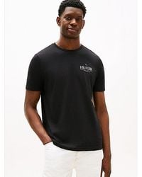 Tommy Hilfiger - T-Shirt Met Ronde Hals En Logo - Lyst