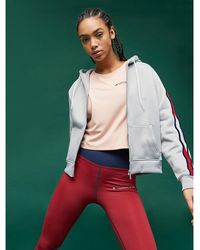 Tommy Hilfiger Fleece Hoodie Met Rits - Grijs