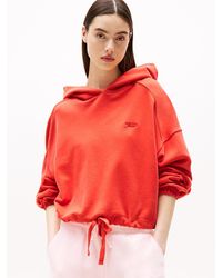 Tommy Hilfiger - Logo Boxy Cropped Hoody - Lyst