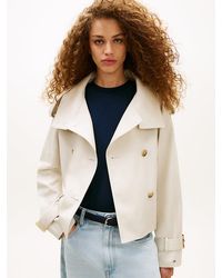 Tommy Hilfiger - Water Repellent Short Trench Jacket - Lyst