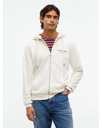 Tommy Hilfiger - Back Graphic Terry Zip Thru Hoody - Lyst