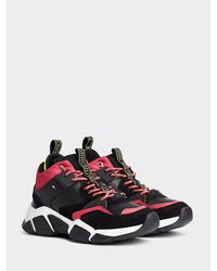 Tommy Hilfiger Chunky Hoge Sneakers - Zwart