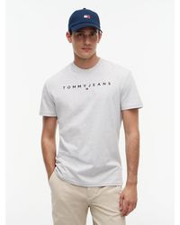 Tommy Hilfiger - Linear Logo Jersey T-shirt - Lyst