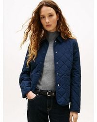 Tommy Hilfiger - Crest Embroidery Padded Quilted Slim Jacket - Lyst