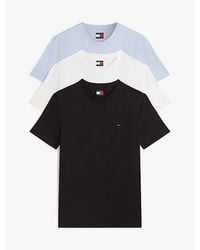 Tommy Hilfiger - 3-Pack Tommy Flag Extra Slim T-Shirts - Lyst
