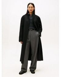 Tommy Hilfiger - Double-faced Wool Blend Belted Longline Coat - Lyst