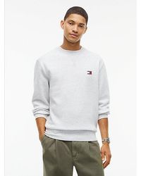 Tommy Hilfiger - Badge Fleece Crew Neck Sweatshirt - Lyst
