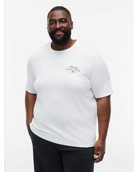 Tommy Hilfiger - Plus Logo Jersey Crew Neck T-Shirt - Lyst