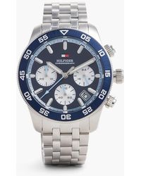Tommy Hilfiger - Dial Stainless Steel Chronograph Watch - Lyst